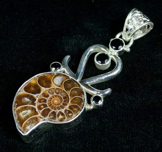 Sterling Silver Ammonite Pendant #5122